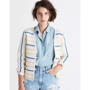 Madewell Quilted Side Tie Jacket, Medium